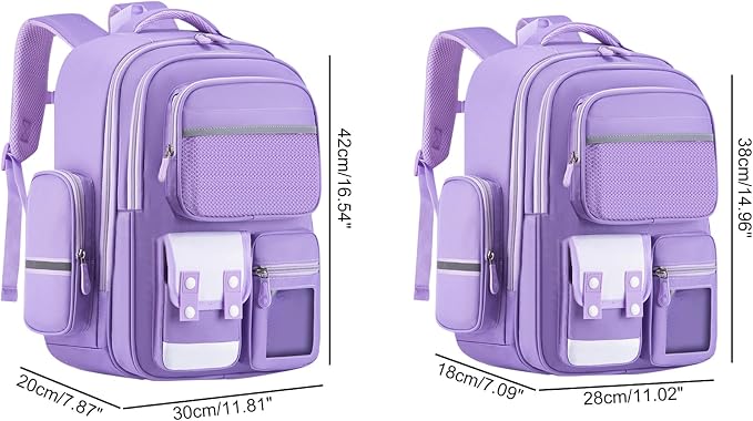 14" Kids Lightweight School Backpack - Spine Protection
