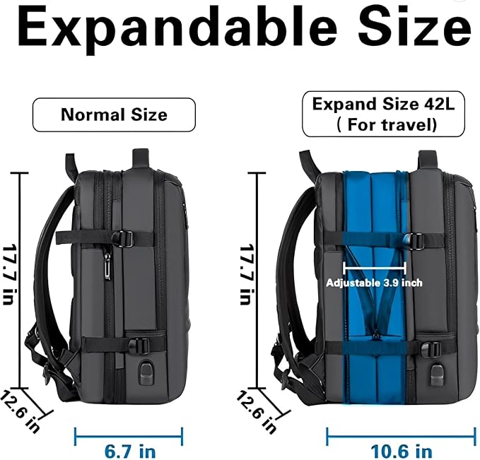 15" Anti-Theft Smart Laptop Backpack - Business & Travel