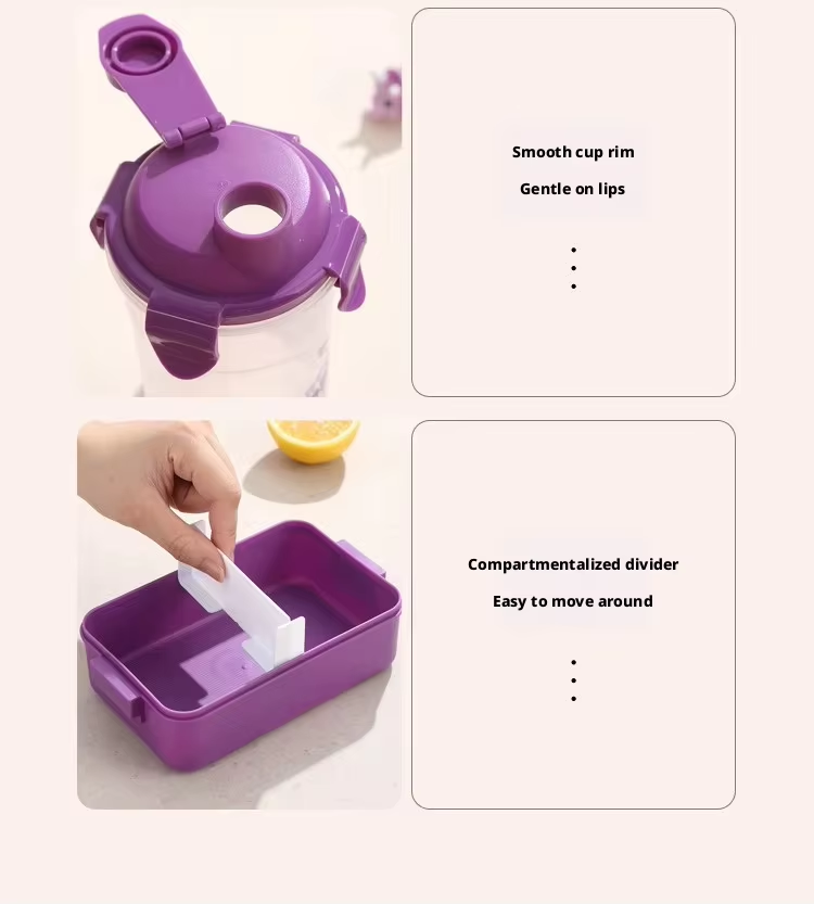 Kids Lunch Box with Water Bottle Set