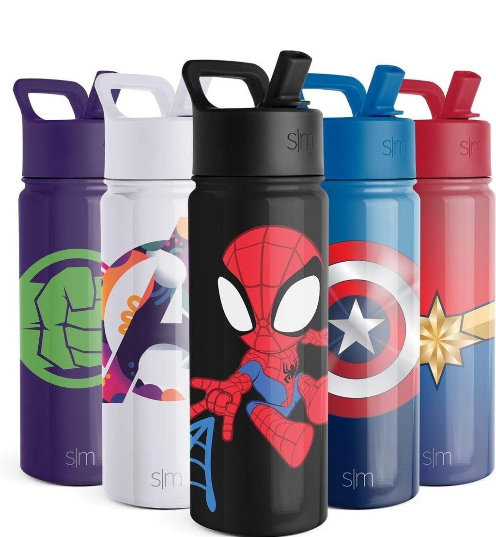 Kids superhero water bottle