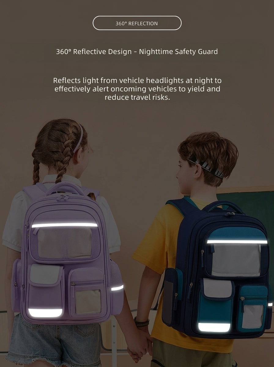 14" Kids Lightweight School Backpack - Spine Protection