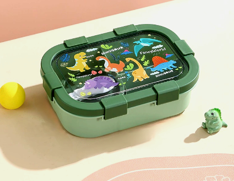 Kids Bento Lunch Box - 3 Compartment, Leak-Proof